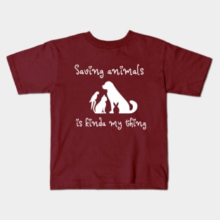 Saving Animal T-shirt, Vet T-shirt Kids T-Shirt